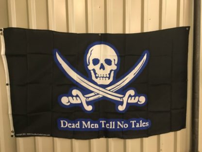 Pirate Dead Men Tell No Tales (Blue) Flag 3 X 5 ft. Standard