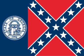 1956 old georgia flag design, state of georgia GA flag