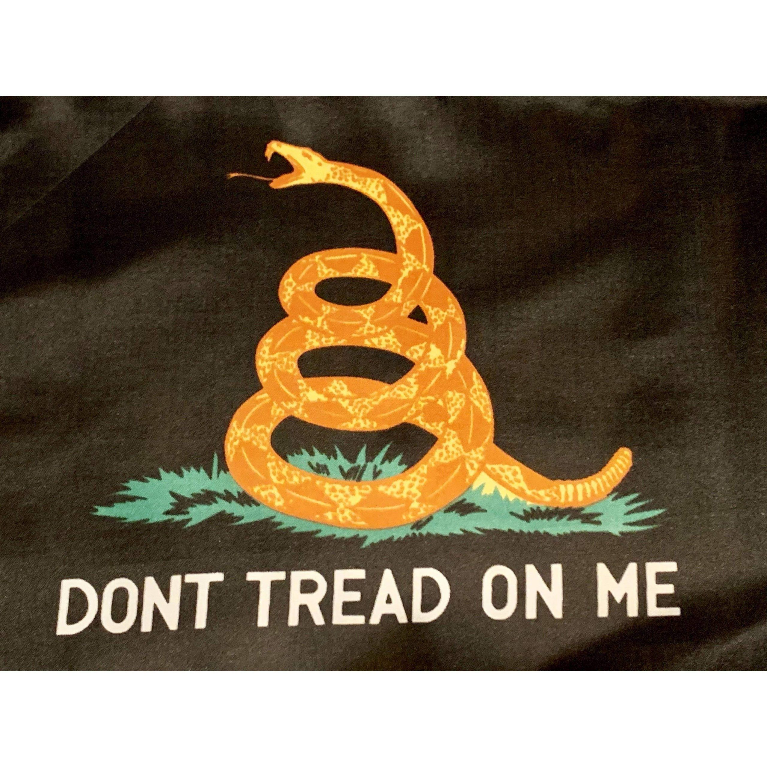 Gadsden Flag Black (No Quarter Given) 12 X 18 inch on stick - Image 3
