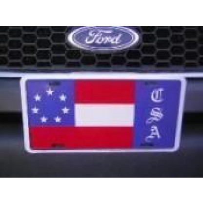 7 Stars & Bars CSA License Plate