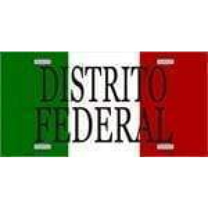 Distrito Federal, Mexico License Plate