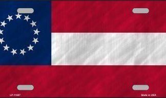 buy stars and bars tag, 1st national confederate flag license plate