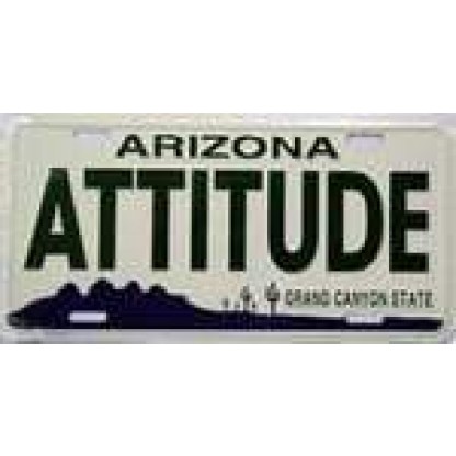 AZ Arizona Attitude License Plate