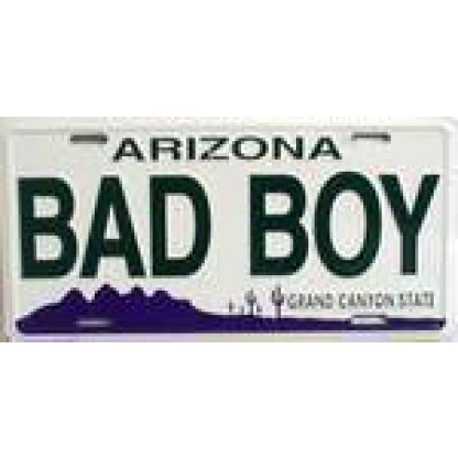 AZ Arizona Bad Boy License Plate