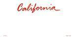 California State Blank Bike Plate