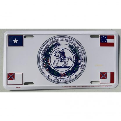 CSA Seal 4 flags License Plate - Image 2