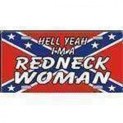 Hell Yeah, I'm a Redneck Woman License Plate