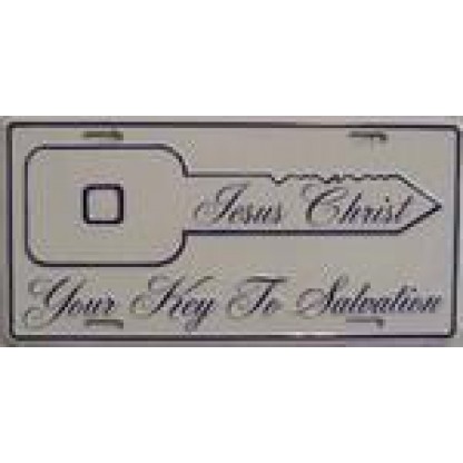 Jesus Christ Key to Salvation License Plate
