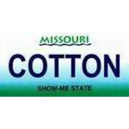 Missouri State Background License Plate