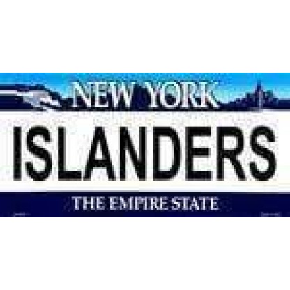 New York State Background License Plate - Islander