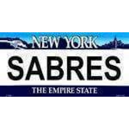 New York State Background License Plate - Sabre
