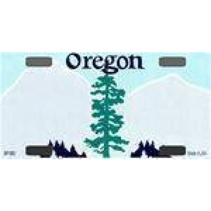 Oregon State Blank Bike Plates