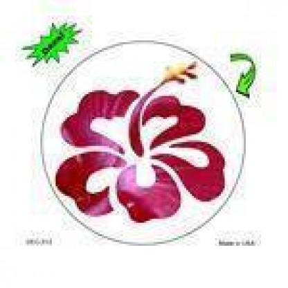 Pink Hibiscus Flower Color Decal