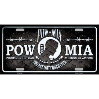 POW-MIA License Plate - You Are Not Forgotten (USA Made)