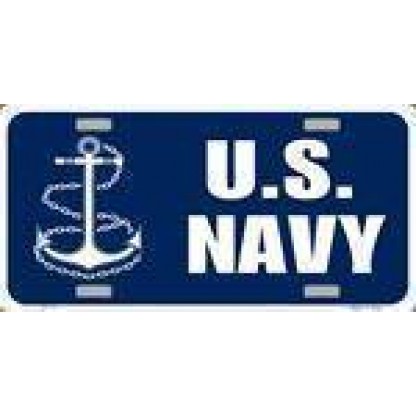 US Navy License Plate