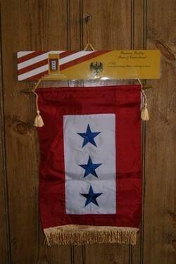 Service 3 Three Star Flag 8 x 16 inch with grommets
