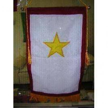 Service One Golden Star Banner 8 x 16 inch with grommets