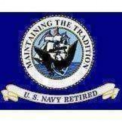 U.S. Navy Retired Flag 3 X 5 ft. Standard