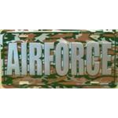 US Air Force Camo Camouflage License Plate