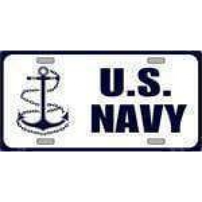US Navy Anchor License Plate