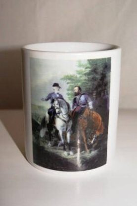 The Last Meeting Ceramic Mug / Civil War Coffee Mug, General Stonewall Jackson & Robert E. Lee Meeting
