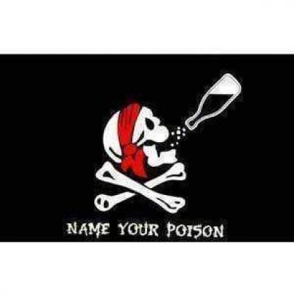 Jolly Roger Name Your Poison Flag 3 X 5 ft. Standard