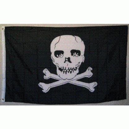 Pirate Crossed Bones Under The Skull Flag 3 X 5 ft. Standard