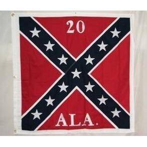 20th Alabama Battle 51 x 51 Inch Cotton Flag