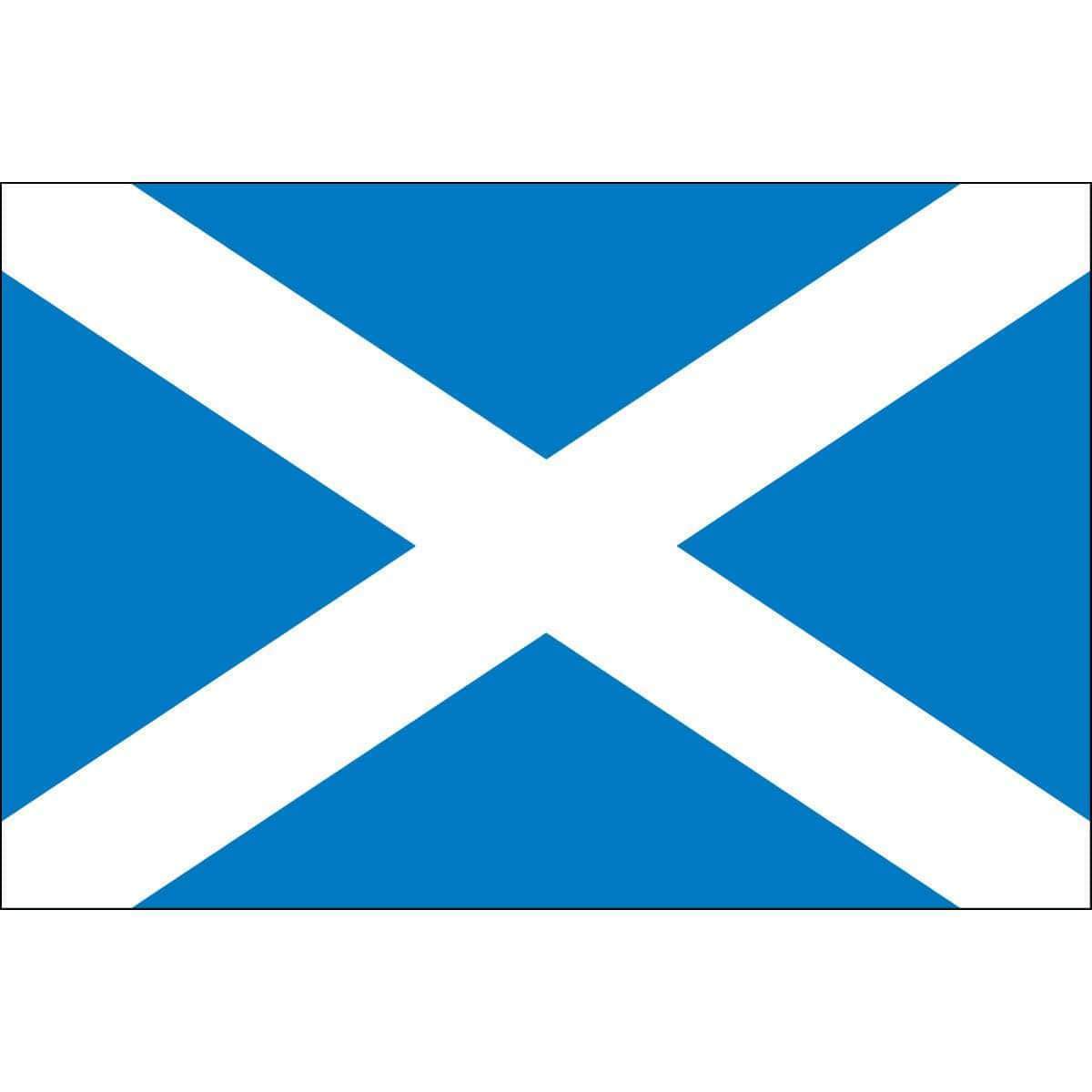 Scotland Flag - Outdoor - St. Andrew's Cross 4 x 6 ft. Nylon Dyed Flag (USA Made)