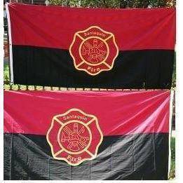 5 x 9.5 Foot Firemen Cotton Flag 5 x 9.5 ft.