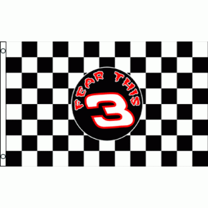 Checkered Race Fear This # 3 Flag 3 X 5 ft. Standard