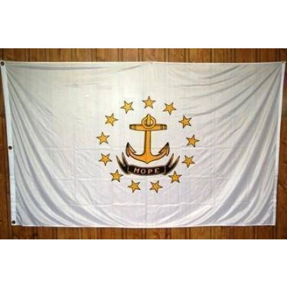 Rhode Island Knitted Nylon 5 x 8 Flag
