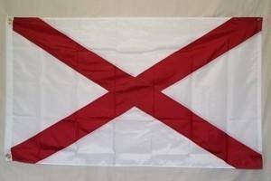 State of Alabama Nylon Embroidered Flag 5 x 8 ft.