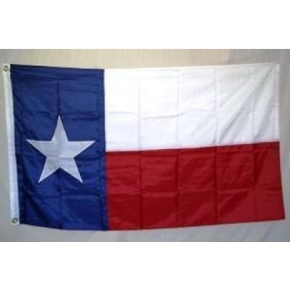 State of Texas Flag Nylon Embroidered 6 x 10  ft.