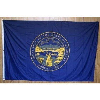 Nebraska Knitted Nylon 5 x 8 Flag