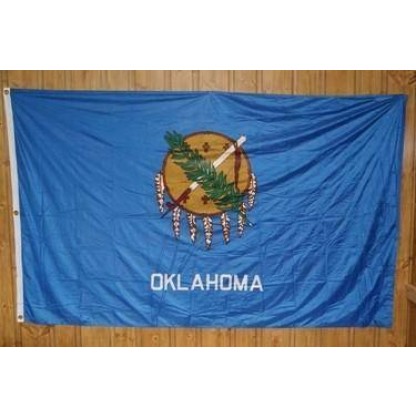 Oklahoma Knitted Nylon 5 x 8 Flag