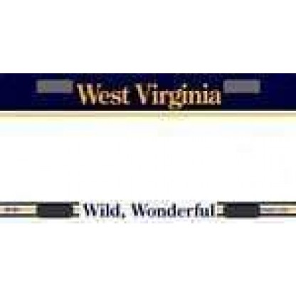 West Virginia State Blank Bike Plates